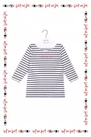 Wait and See marinière with navy and white stripes   image