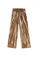 Antique gold metallic trousers image