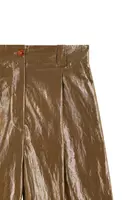 Antique gold metallic trousers image