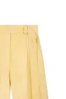 Pantaloni di velluto a coste giallo limone image