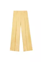 Pantaloni di velluto a coste giallo limone image