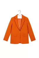 Pumpkin orange tailored blazer  image