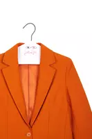 Pumpkin orange tailored blazer  image