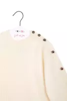 Ivory ribbed sweater with orb buttons  image