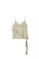 Sage green camisole with ruffles  image