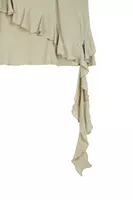 Sage green camisole with ruffles  image