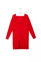 Lipstick red sweater mini dress image