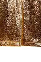 Crinkle gold metallic bonded coat  image