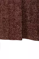 Wine herringbone long coat  image