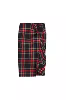 Tartan midi skirt  image