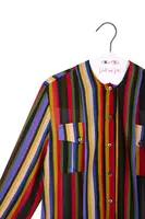 Jewel tone striped dress  image