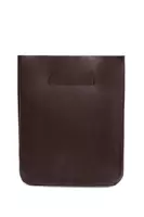 Dark chocolate brown rectangular bag  image