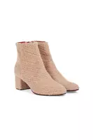 Ivory Bouclé Ankle Boots image