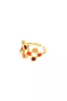 Fire Toned Dot Ring  image