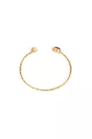 Fire Red Slim Bangle Bracelet  image