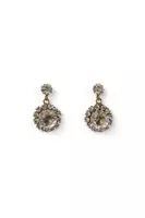 Sparkly circular drop earrings  image