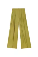 Olive green palazzo trousers  image