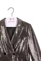 Silver micro sequinned tailored blazer  image