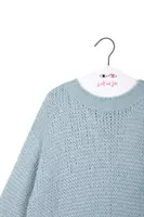 Dusty blue chunky knit sweater  image