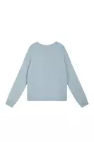 Dusty blue chunky knit sweater  image