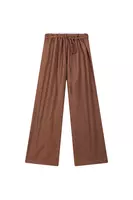 Pantaloni melange marrone cioccolato image