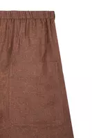 Chocolate brown melange trousers  image