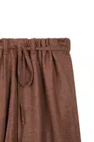 Pantaloni melange marrone cioccolato image