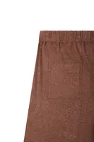 Chocolate brown melange trousers  image