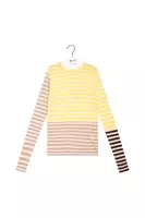 Sunny yellow mixed stripe t-shirt  image