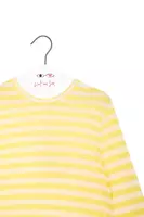 Sunny yellow mixed stripe t-shirt  image