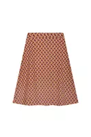 Garnet geometric dash jersey jacquard skirt  image