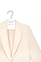 Ivory tailored tuxedo blazer  image