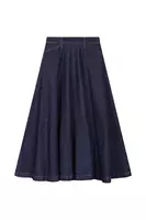 Denim half circle skirt  image