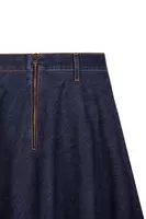 Denim half circle skirt  image