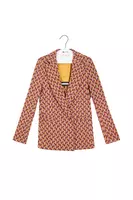 Garnet geometric dash jersey jacquard blazer  image