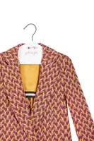 Garnet geometric dash jersey jacquard blazer  image