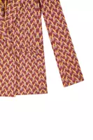 Garnet geometric dash jersey jacquard blazer  image