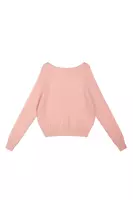 Dusty rose raglan sleeve sweater  image