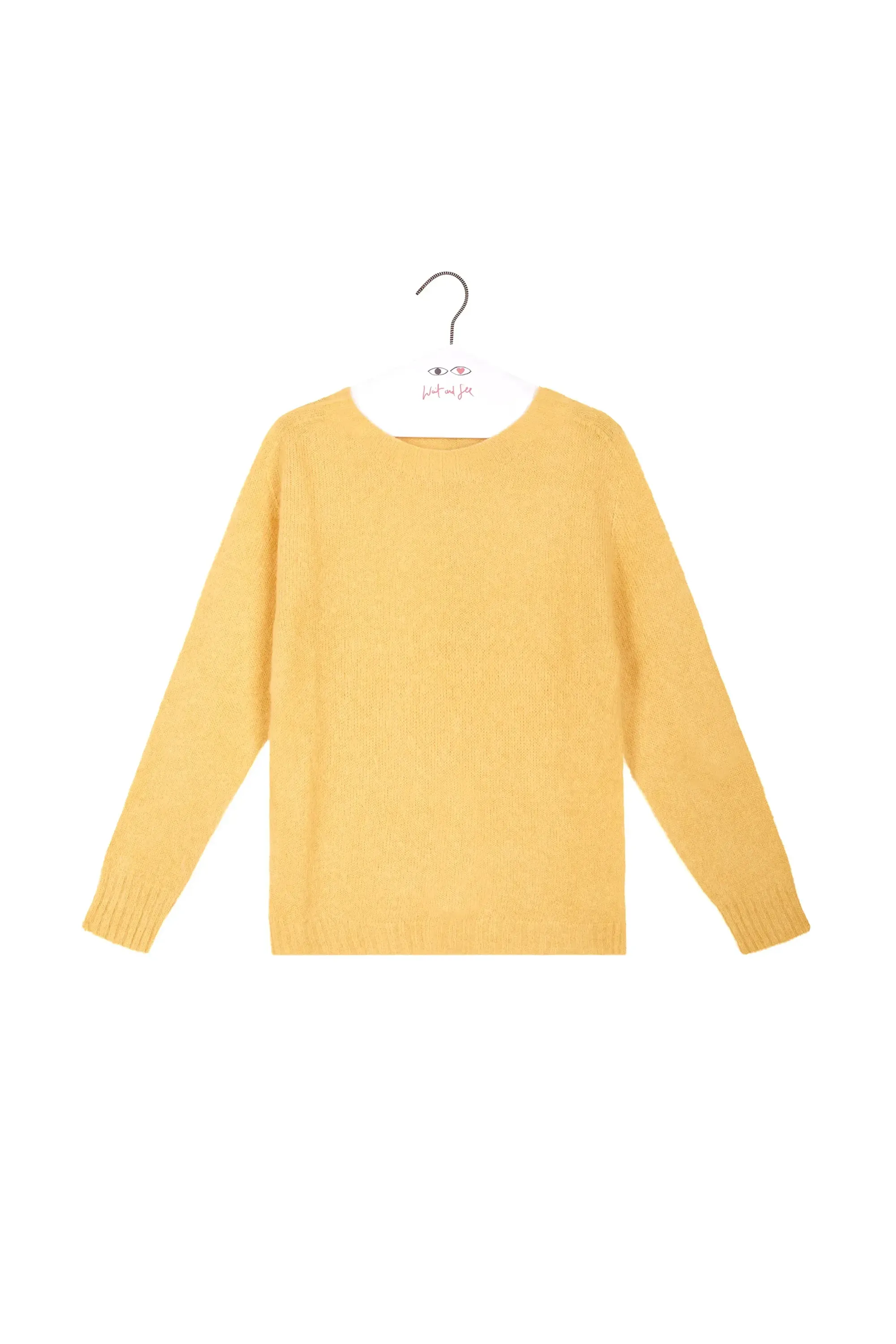 Niu Lemon Sorbet Fluffy Sweater Wait and See