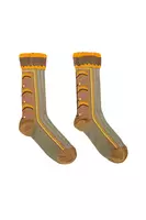 Khaki green thistle socks  image