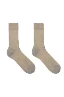 Pewter ribbed socks  image