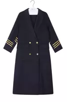 Navy blue naval coat  image