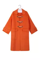 Pumpkin orange duffle coat  image