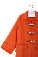 Pumpkin orange duffle coat  image