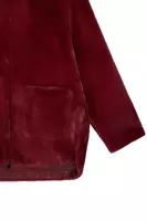 Wine reversable faux shearling coat  image