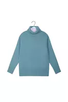 Dusty aqua oversize turtleneck image