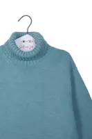 Dusty aqua oversize turtleneck image