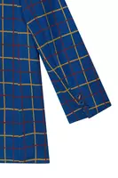 Royal blue check jersey jacquard blazer image