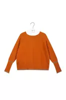 Pumpkin orange cashmere sweater  image