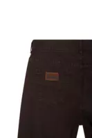 Dark chocolate brown flared jeans  image